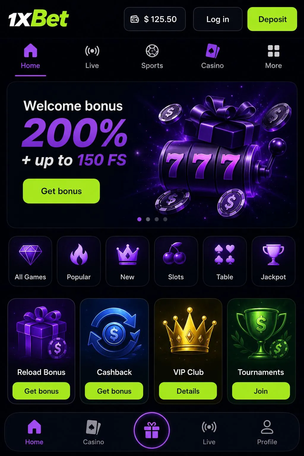 Two-factor checks and session control after you download 1xBet app